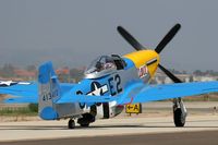 N51TK @ CMA - North American P-51D taxiing at Camarillo Airport (CMA).