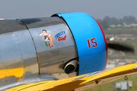 N4995C @ CMA - Nose art on Thirsty Girl as she taxis at Camarillo Airport (CMA).