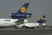 D-ALCL @ SHJ - Lufthansa Cargo MD11 at SHJ - by Yakfreak - VAP