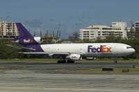 N316FE @ SJU - Fedex DC10 ready for take off at SJU - by Yakfreak - VAP