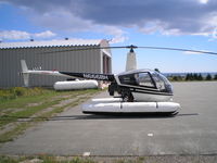 N666BH @ CTG3 - R22 mariner at Du Rocher Percé Airport - by Carmel Roy