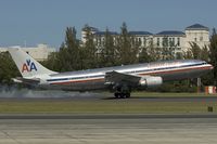 N70079 @ SJU - American Airbus A300-600 burning some rubber - by Yakfreak - VAP