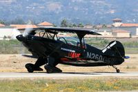 N260GR @ CMA - 1984 Christen Industries Inc PITTS S-2B taxiing prior to debut airshow aerobatic performance at the 2006 EAA Camarillo Airshow.