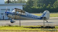N86203 @ EDE - Pretty Aeronca as the sun goes down at Northeastern Regional - by Paul Perry