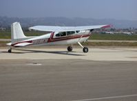 N919EH @ CMA - 1959 Cessna 182C SKYLANE taildragger conversion, Continental O-470-S 230 Hp, taxi - by Doug Robertson