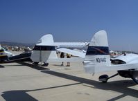 N314AG @ CMA - 1950 Anderson Greenwood AND-51-A, AG-14, rare limited production, Continental O-200-B 100 Hp pusher upgrade from original C90-12FP 90 Hp original, two vertical stabilizers but only one left rudder and original opposite half-elevator horizontal stabilizer - by Doug Robertson