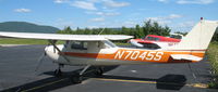 N7045S - 1967 Cessna 150H, c/n 15067745, Parked at the ramp at Ticonderoga - by Timothy Aanerud