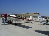 N3683C @ CMA - 1954 Cessna 180, Continental O-470 225 Hp - by Doug Robertson