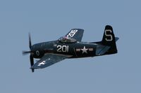 N7825C @ CMA - 1948 Grumman F8F-2 Bearcat flying during Opening Ceremonies of the 2006 EAA Camarillo Airshow.