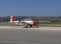 N341MR @ CMA - Beech D-45 as T34B MENTOR, Continental IO-550B 300 Hp upgrade, taxi - by Doug Robertson