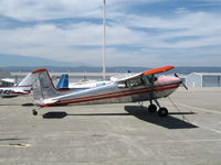 N4650B @ SQL - Starboard view of 1955 Cessna 180 (reads - by Steve Nation