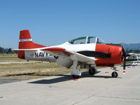 N752WW @ WVI - NAF Monterey T-28B BuAer 137752 (as NX752WW) @ Watsonville Municipal Airport, CA - by Steve Nation