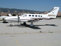 N2660U @ E16 - SJ Surgical Supply 1981 Cessna 421C in new colors @ South County Airport (San Martin), CA - by Steve Nation