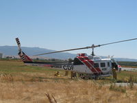 N498DF @ KCVH - CDF/406 Bell UH-1H (69-15865) @ Hollister Municipal Airport, CA - by Steve Nation