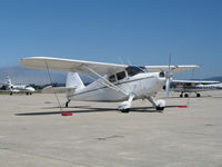 N97372 @ WVI - 1946 Stinson 108 @ Watsonville Municipal Airport, CA - by Steve Nation