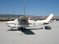 N9722X @ E16 - 1962 Cessna 210B with cover @ South County Airport (San Martin), CA - by Steve Nation