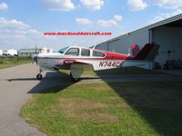 N744CE @ MLB - Bonanza out of the hangar - by Scott MacDonald
