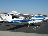 N210AN @ RHV - Cal Nice Air 1975 Cessna 182M @ Reid-Hillview Airport (San Jose), CA - by Steve Nation