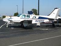 N4165S @ PAO - 1975 Beech E55 @ Palo Alto Municipal, CA - by Steve Nation