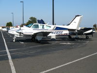 N4165S @ PAO - 1975 Beech E55 @ Palo Alto Municipal, CA - by Steve Nation