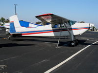 N180HB @ PAO - 1946 Cessna 180 @ Palo Alto Municipal, CA - by Steve Nation