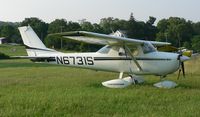 N6731S @ FWN - Nicely turned-out Cessna trainer shares the apron with other classic craft. - by Daniel L. Berek