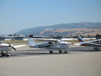 N6232A @ LVR - Straight-tail 1956 Cessna 182 @ Livermore Municipal Airport, CA - by Steve Nation