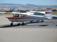 N6428T @ LVK - Straight-tail 1960 Cessna 150 @ Livermore Municipal Airport, CA - by Steve Nation