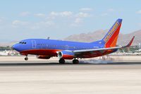 N223WN @ LAS - Southwest Airlines N223WN (FLT SWA689) from Boise Air Terminal (KBOI) touching down on RWY 25L.