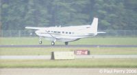 N208SJ @ RWI - A very bright pic of a sweet landing