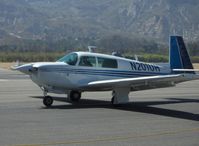 N201UH @ SZP - 1977 Mooney M20J 201, Lycoming IO-360 200 Hp, taxi after landing - by Doug Robertson