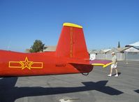 N63727 @ SZP - 1977 Nanchang China CJ-6A, Huosai 6A 9 cylinder radial 285 Hp, tail data & China star/bar - by Doug Robertson