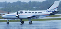 N441AB @ DAN - 1981 Cessna 441 in Danville Va. - by Richard T Davis