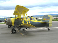 N48519 @ KIC - Soilserv 1976 Grumman-Schweizer G164B fitted as duster for spraying sulfer on winegrapes resting @ Mesa del Rey Airport (King City), CA on stormy afternoon - by Steve Nation