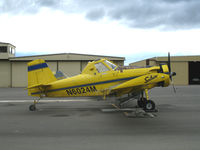 N6024M @ KIC - Soilserv 1994 Air Tractor AT-401 fitted as duster for spreading sulfer on winegrapes @ Mesa del Rey Airport (King City), CA on stormy afternoon
