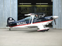 N50AL @ KIC - Pitts S2B LLC 1999 Pitts Aerobatics S-2B after test flight @ Mesa del Rey Airport (King City), CA on stormy afternoon - by Steve Nation