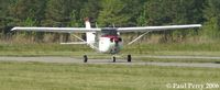 N734SF @ PVG - Here she comes, down the taxiway