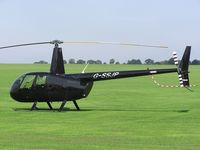 G-SSJP @ EGBK - Robinson R44 at Sywell - I like the registration - by Simon Palmer