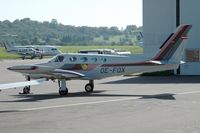OE-FOX @ SCN - Cessna 340A - by Volker Hilpert