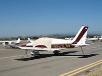 N6203W @ CRQ - 1964 Piper PA-28-140 with canopy cover @ McClellan-Palomar Airport, CA - by Steve Nation