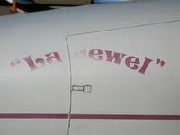 N6175E @ OKB - La Jewel titles on 1950 Cessna straight-tail 172 @ Oceanside Municipal Airport, CA - by Steve Nation