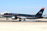 N628AU @ LAS - US Airways N628AU (FLT USA725) from Pittsburgh Int'l (KPIT) touching down on RWY 25L.