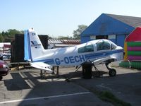 G-OECH @ EGTR - AA-5A receiving serious attention at Elstree - by Simon Palmer