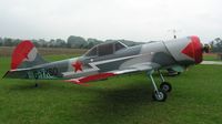 G-YKSO @ EGSF - Yakovlev Yak-50 at Conington airport - by Simon Palmer