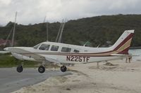 N225TF @ SBH - Piper 32