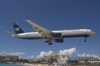 N607AU @ SXM - US Airways Boeing 757-200
