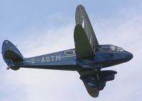 G-AGTM @ EGBK - DH89A Dragon Rapide arriving at Sywell - by Simon Palmer