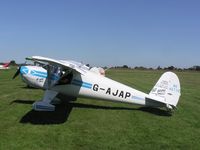G-AJAP @ EGBT - Luscombe Silvaire at Turweston with 60th anniversary marks - by Simon Palmer
