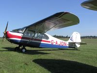 G-AJON @ EGBT - Vintage Aeronca visiting Turweston for a fly-in