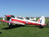 G-BXIM @ EGBT - Chipmunk in Army colours at Turweston - by Simon Palmer